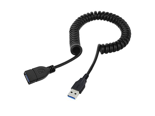 USB 3.0 Extension Curled Cable