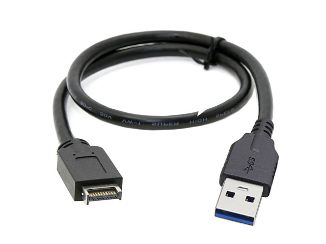 USB 3.1 Front Panel Header Type-E Male to USB 3.0 Type-A Male Extension Cable
