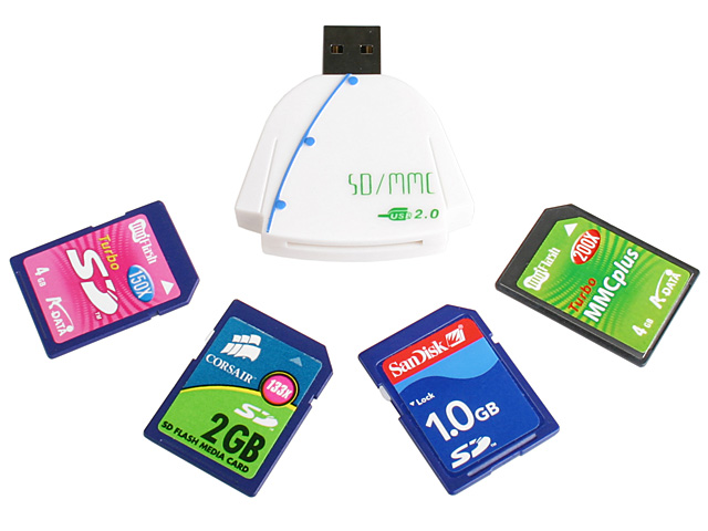 8 in 1 Mini Card Reader (Clothes in Shape)