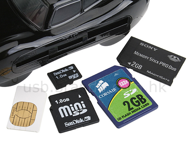 USB Racing Car All In One + SIM Card Reader