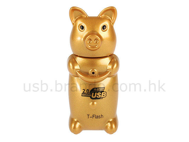 USB Golden Piggy T-Flash / Micro SD Card Reader