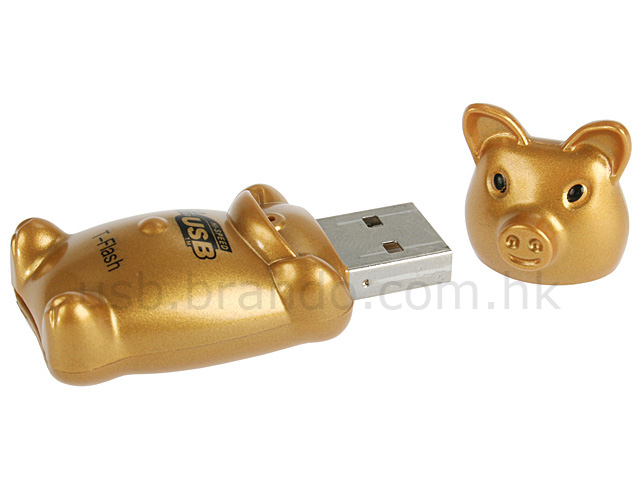 USB Golden Piggy T-Flash / Micro SD Card Reader