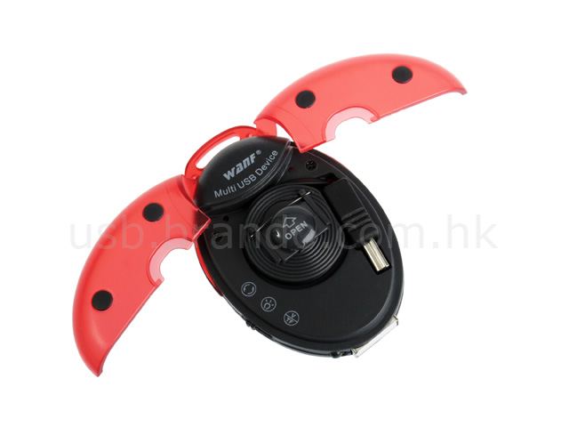 3-in-1 Ladybug MicroSD Card Reader