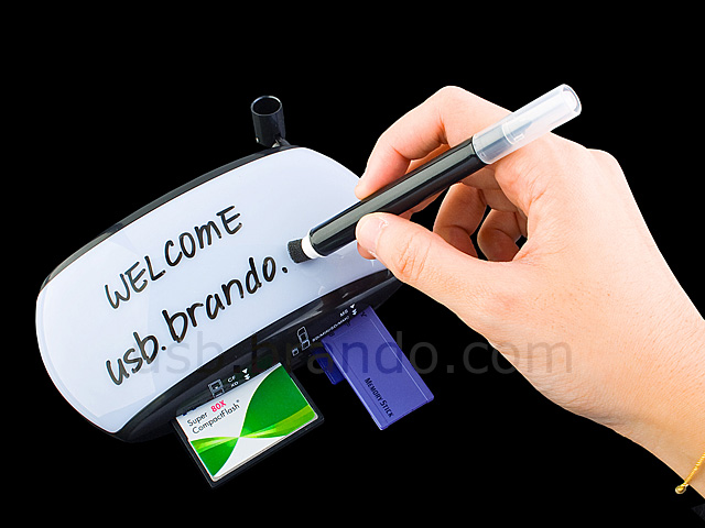 USB Moody Card Reader with Erasable Memo Pad