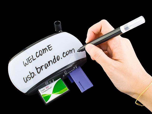 USB Moody Card Reader with Erasable Memo Pad