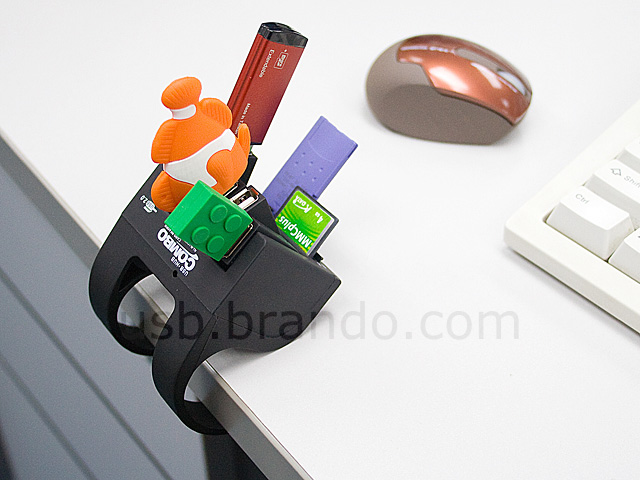 USB Clip-On Combo Hub