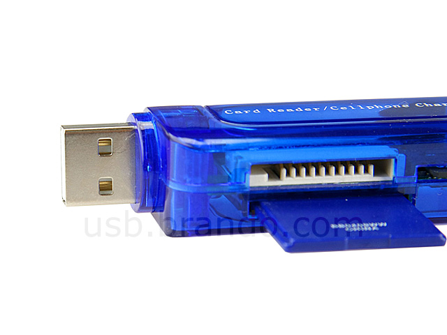 USB Card Reader with Mobile Charger