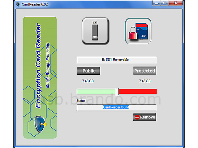 USB Encryption Card Reader