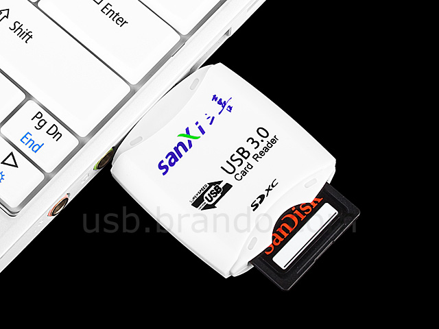 USB 3.0 SD(XC) + micro SD(XC) Card Reader