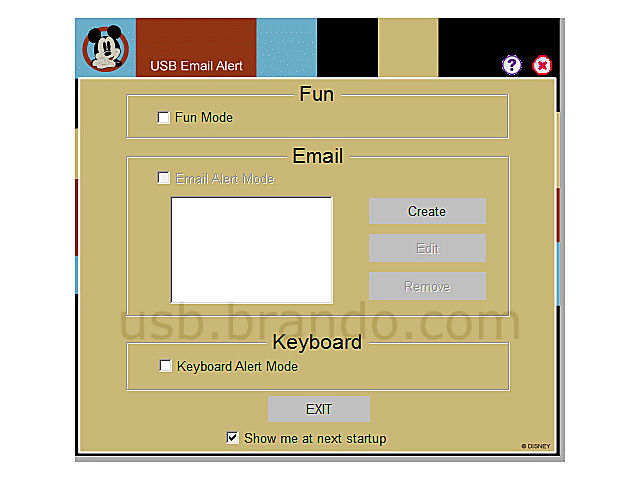 Disney Minnie USB Email Alert