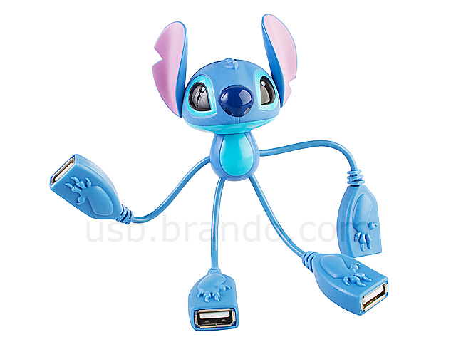 Disney Stitch USB 4-Port Hub Cable