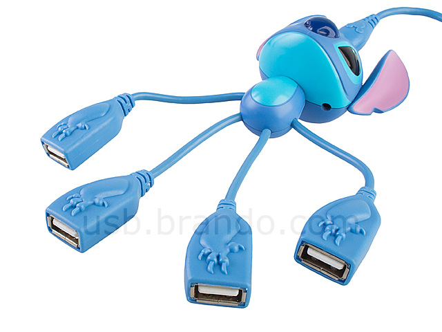 Disney Stitch USB 4-Port Hub Cable