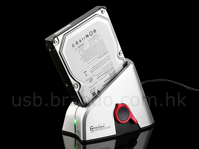 Connectland SATA HDD Dock with One Touch Backup (USB + eSATA)