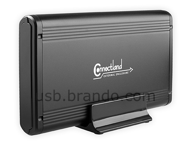 Connectland USB 3.0 3.5" SATA HDD Enclosure with One Touch Backup