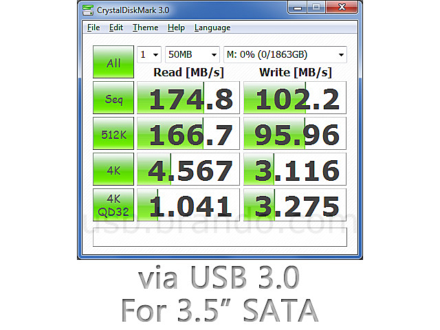 ORICO USB 3.0 3.5" SATA HDD Enclosure (USB 3.0 + eSATA)