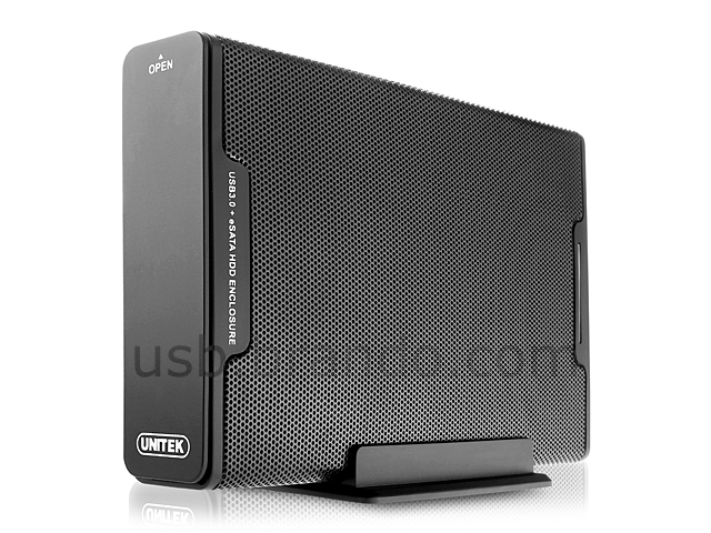 Tool-Less USB 3.0 3.5" SATA HDD Enclosure (USB 3.0 + eSATA)