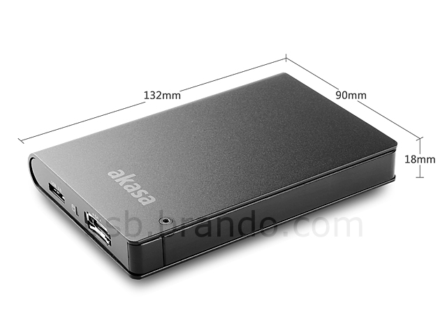 Akasa Lokstor X21 USB 3.0 Aluminum 2.5" SATA SSD/HDD Enclosure (USB 3.0 + eSATA)