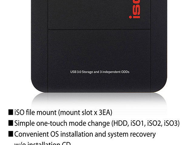 Skydigital iSO Mount3 Virtual Drive USB 3.0 2.5" SATA HDD Enclosure