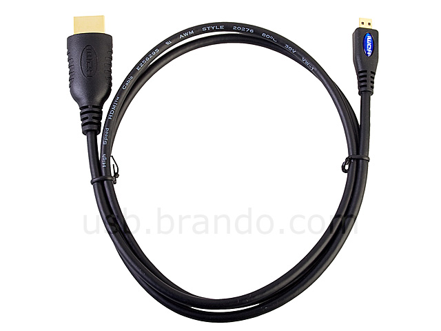 Micro HDMI Type D to Standard HDMI Cable