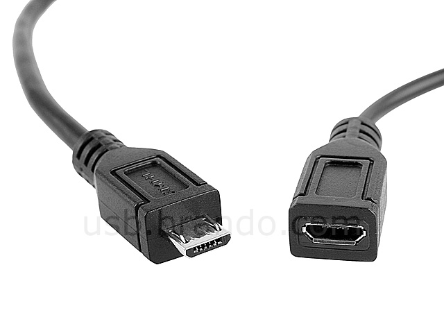 HDMI Female to Micro-B Male + Micro-B Female Cable