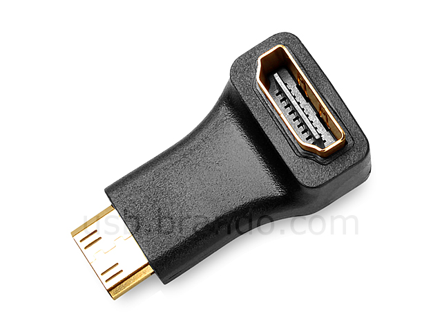 Mini HDMI Male to HDMI Female Adapter (90°)