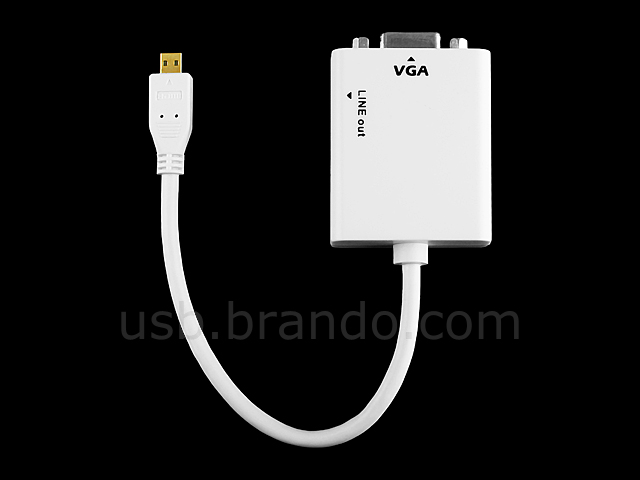 Micro HDMI Male to VGA + Audio Output Cable