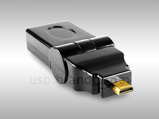 Micro HDMI Male to HDMI Female Adapter (180°)