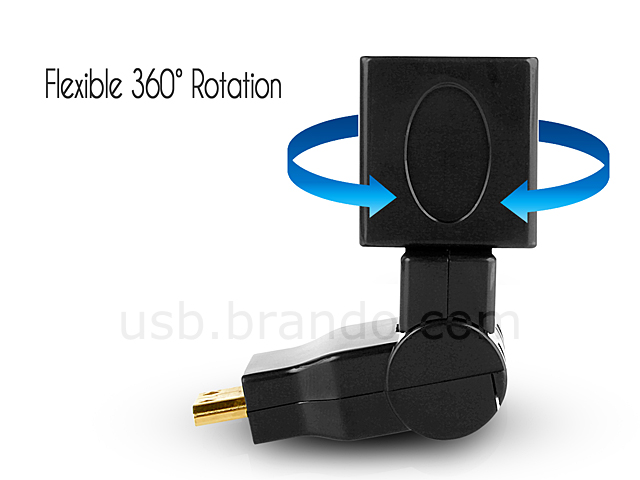 360° x 180° HDMI Female to Micro HDMI Male Adapter