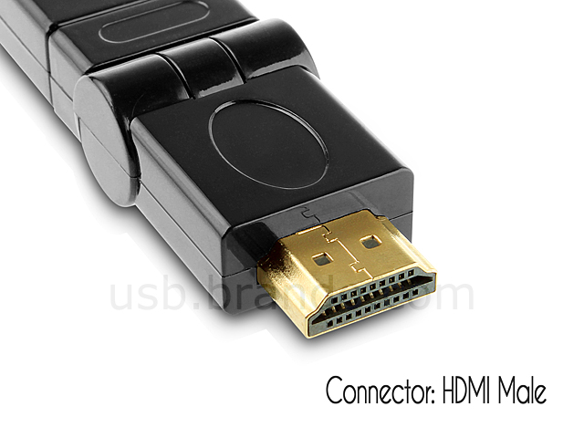 360° x 180° HDMI Female to HDMI Male Adapter