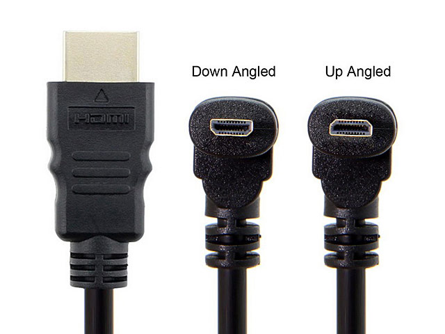 Micro HDMI Male (90°) to HDMI Male Cable