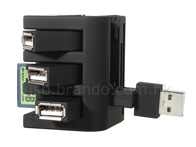 USB Rota-Rota Hub + Card Reader