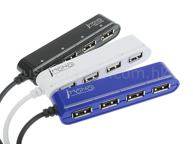 iMONO 4-Port Hub with On/Off Switches