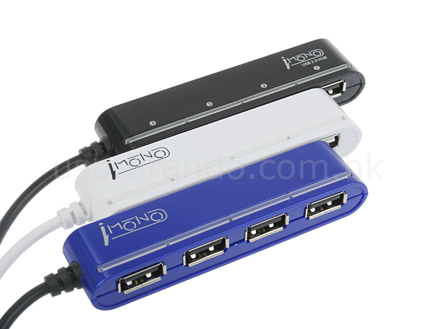 iMONO 4-Port Hub with On/Off Switches