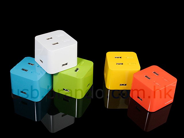 USB Cube Hub with On/Off Switches