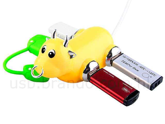 USB Moo Bull 4-Port Hub