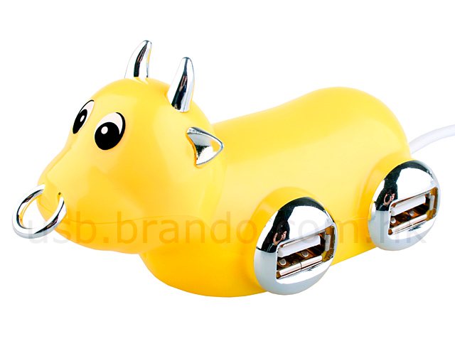 USB Moo Bull 4-Port Hub