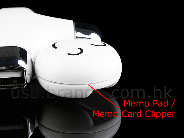 USB Happy-Kid 4-Port Hub + Memo Clip