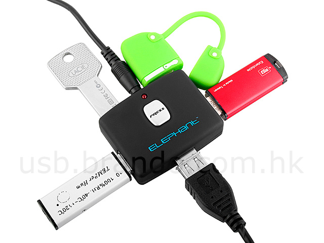 USB Press & Pop 4-Port Hub