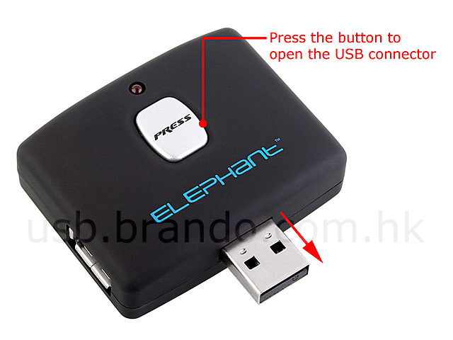 USB Press & Pop 4-Port Hub