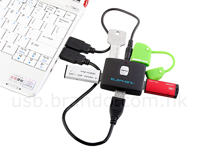 USB Press & Pop 4-Port Hub