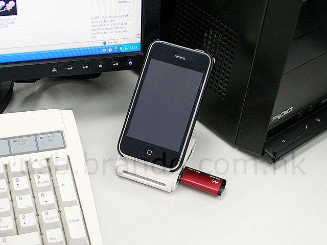 USB 4-Port Hub with Non-Slip Holder