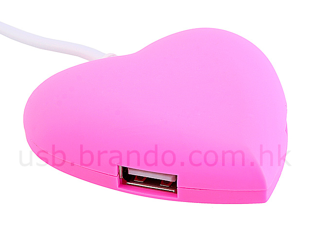 USB Heart 4-Port Hub