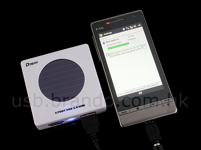 USB Solar Charging 4-Port Hub