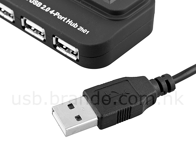 USB 4-Port Hub with On/Off Switch