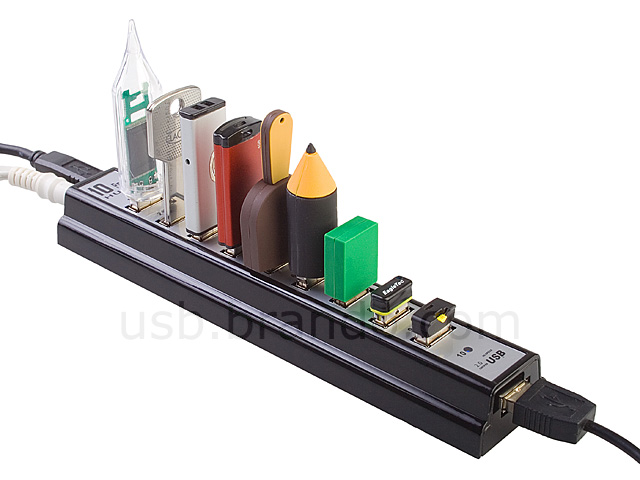 10-Port USB Hub Bar