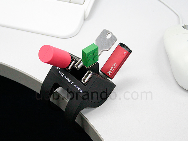 USB Clip-On 7-Port Hub