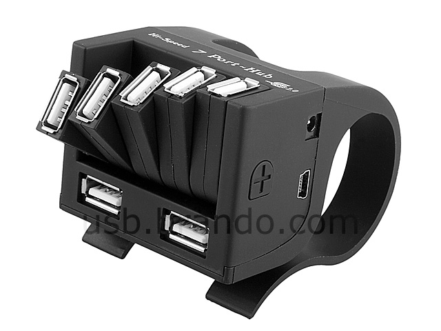 USB Clip-On 7-Port Hub