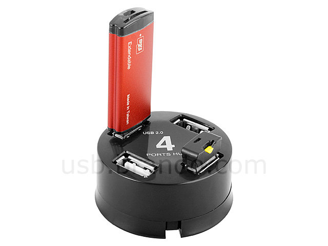 USB Mini Cylindrical 4-Port Hub