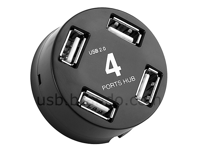 USB Mini Cylindrical 4-Port Hub