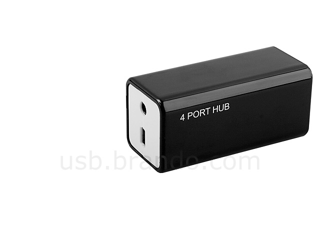 USB Retractable Mini 4-Port Hub